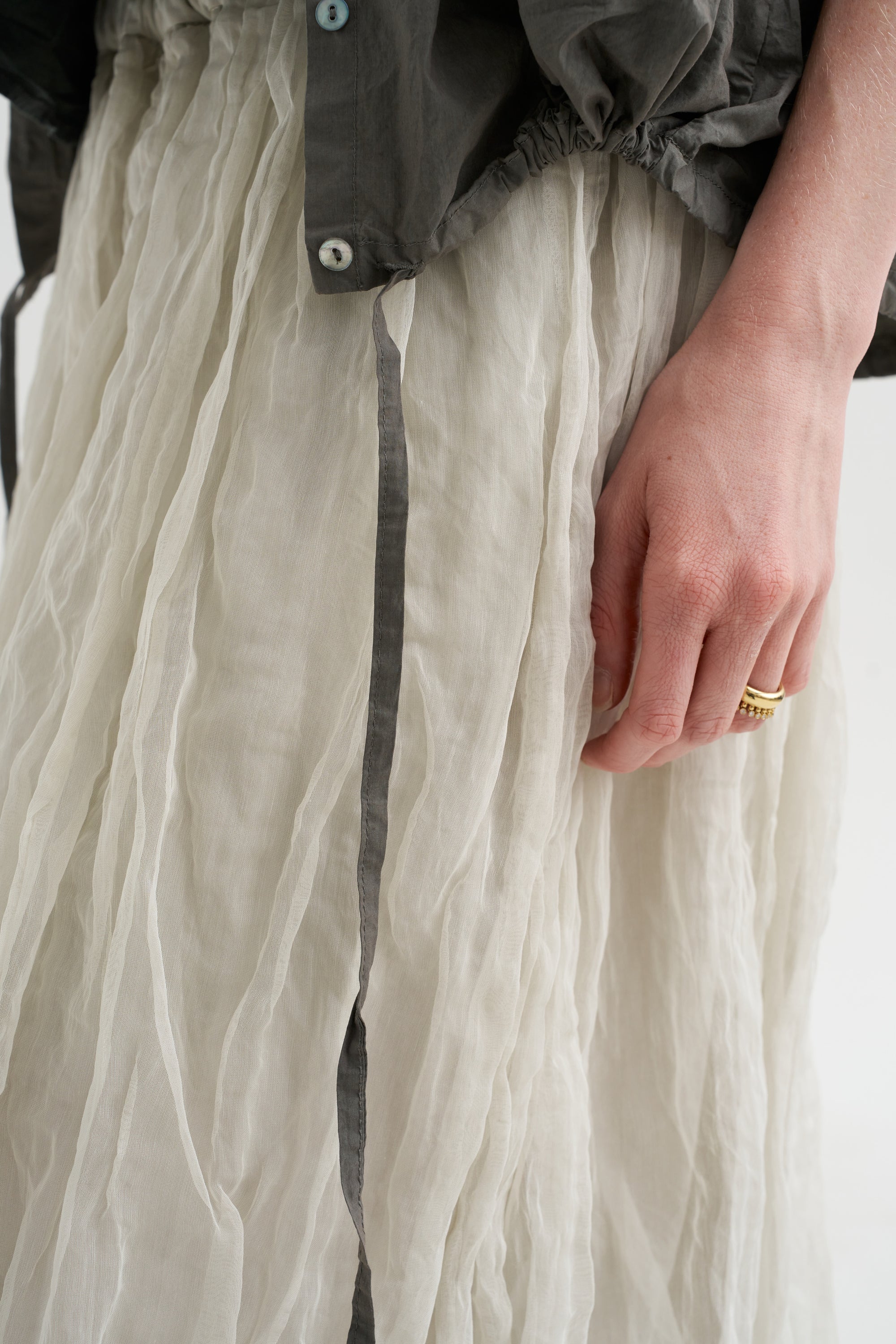 Double Skirt Voile + Tc, Pebble