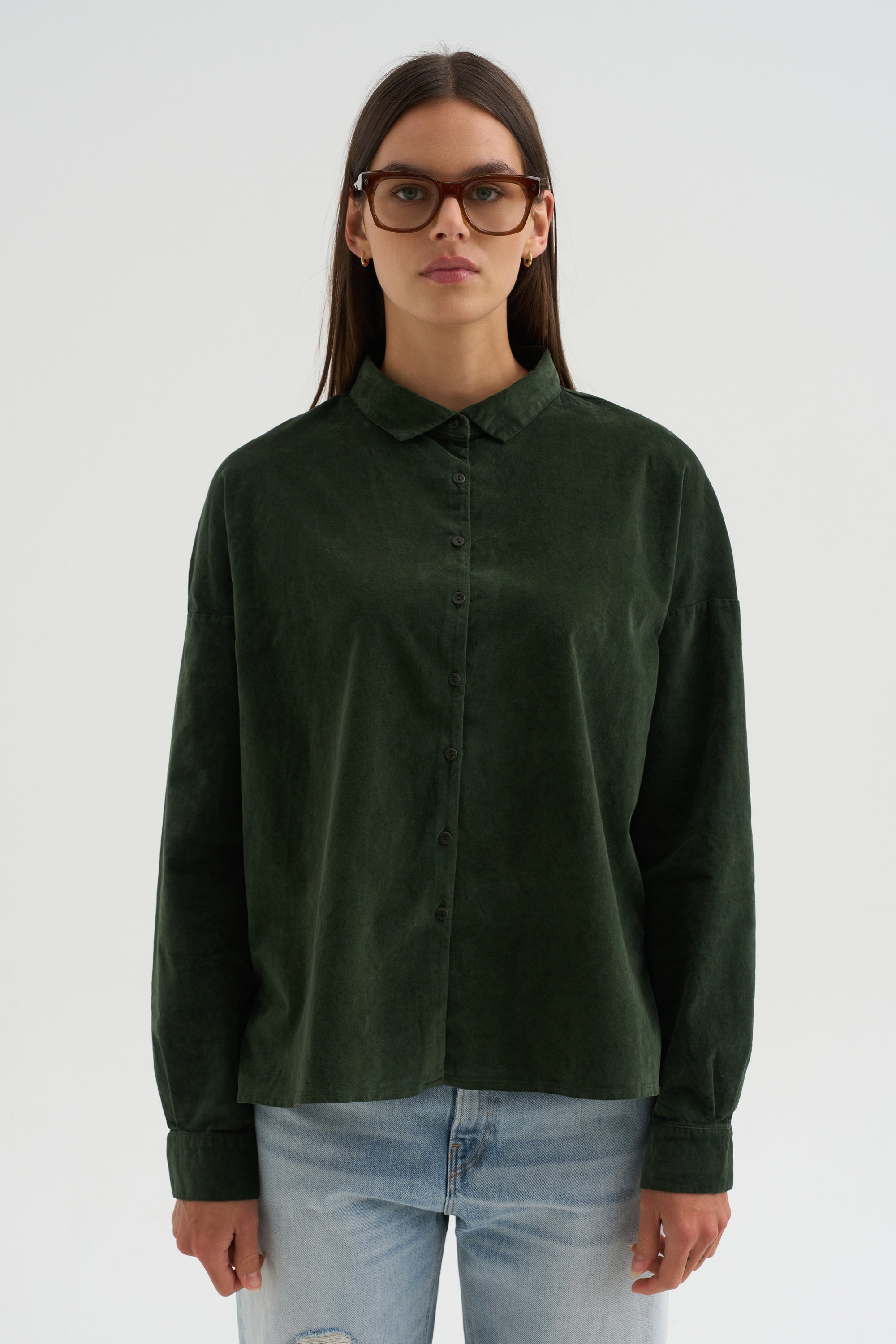 Short Collar Shirt V, Forest