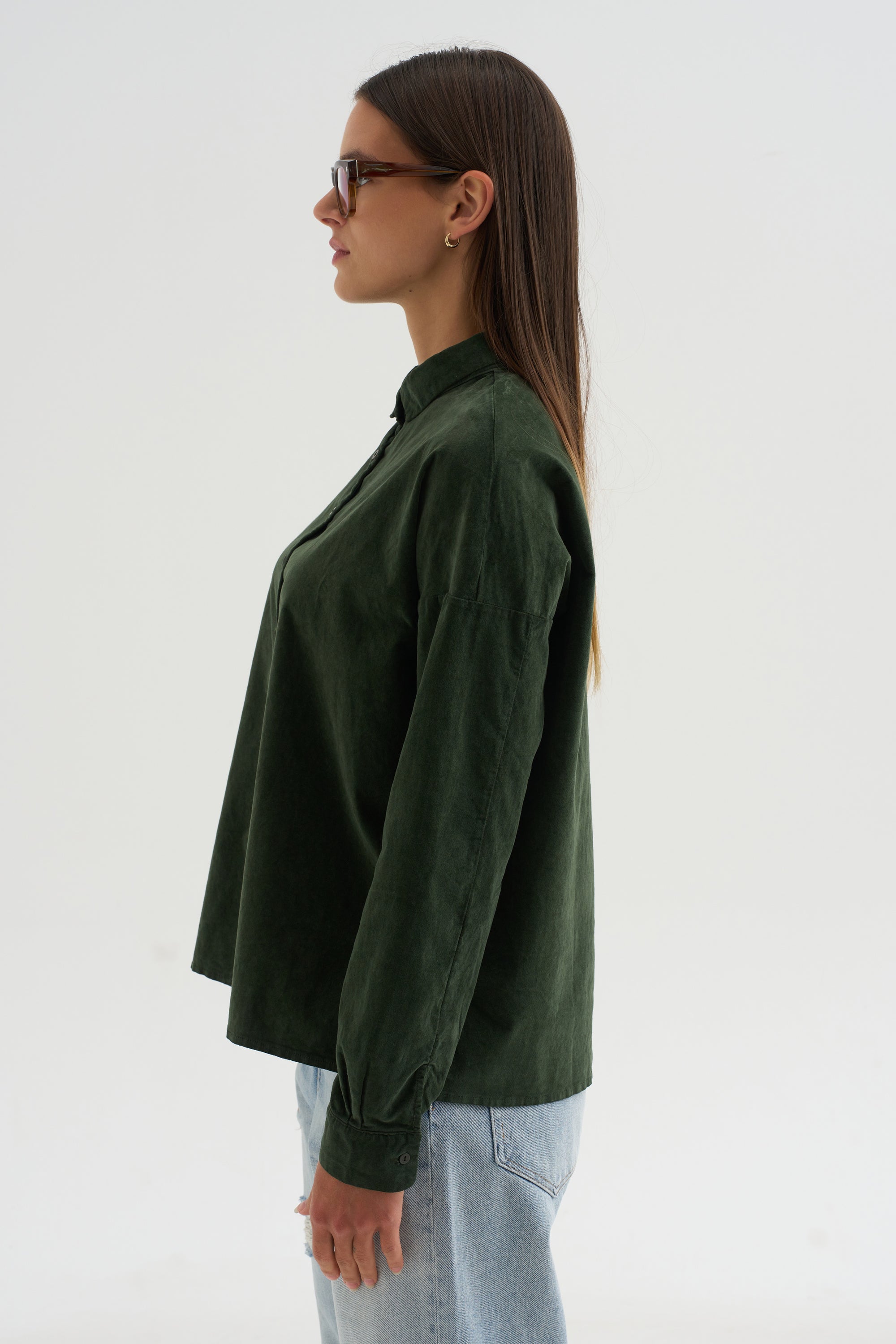Short Collar Shirt V, Forest