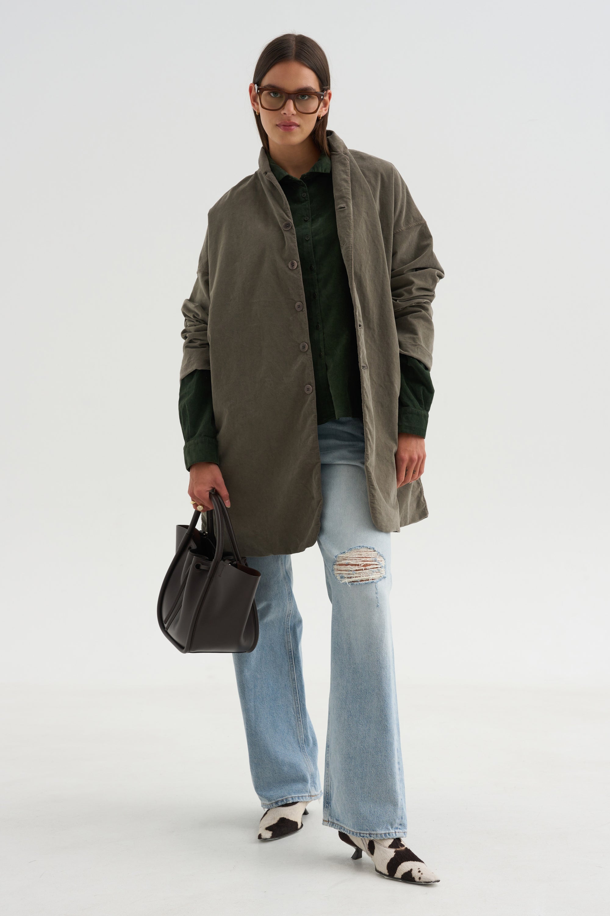 Short Collar Shirt V, Forest