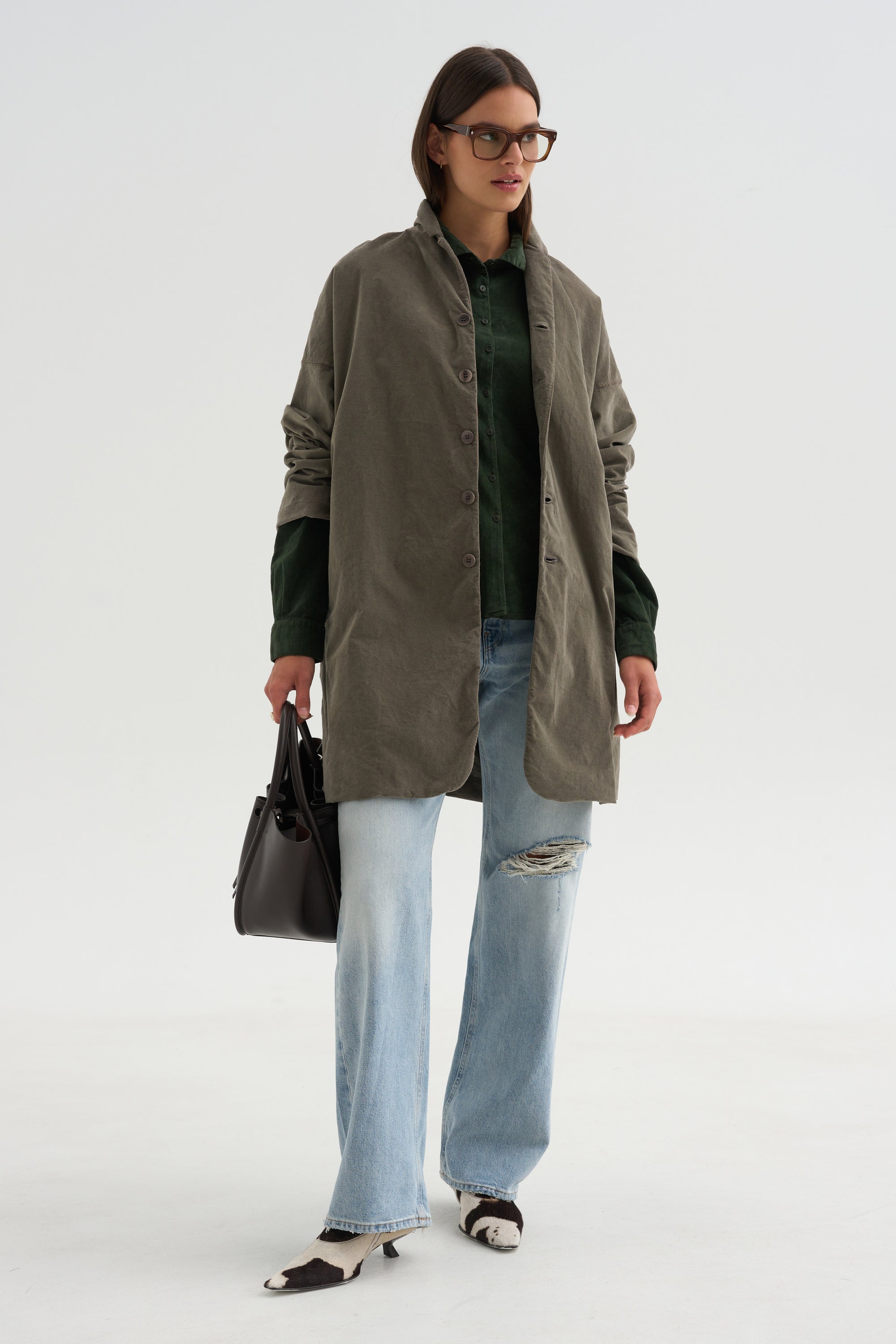 Short Collar Shirt V, Forest