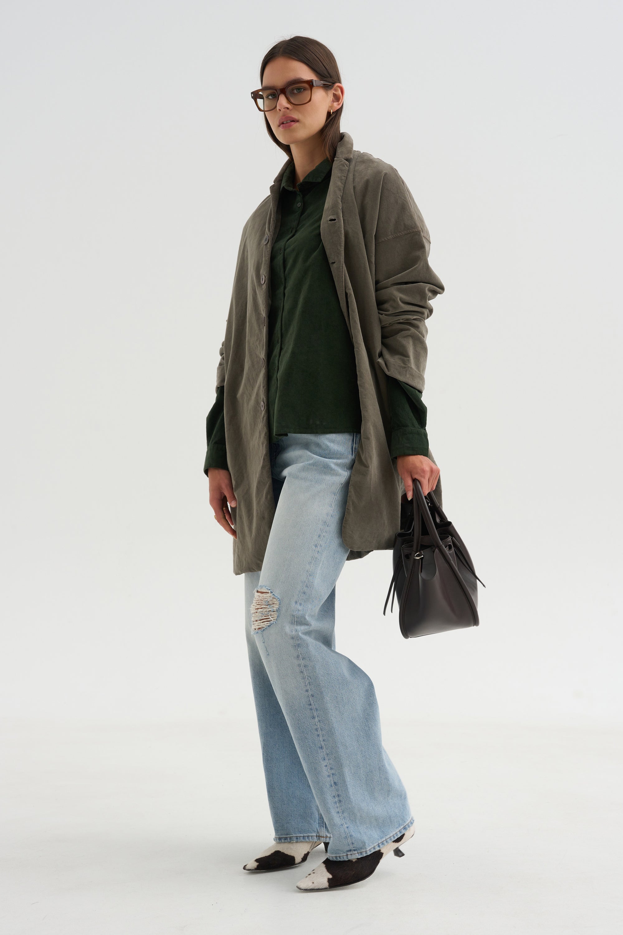 Short Collar Shirt V, Forest