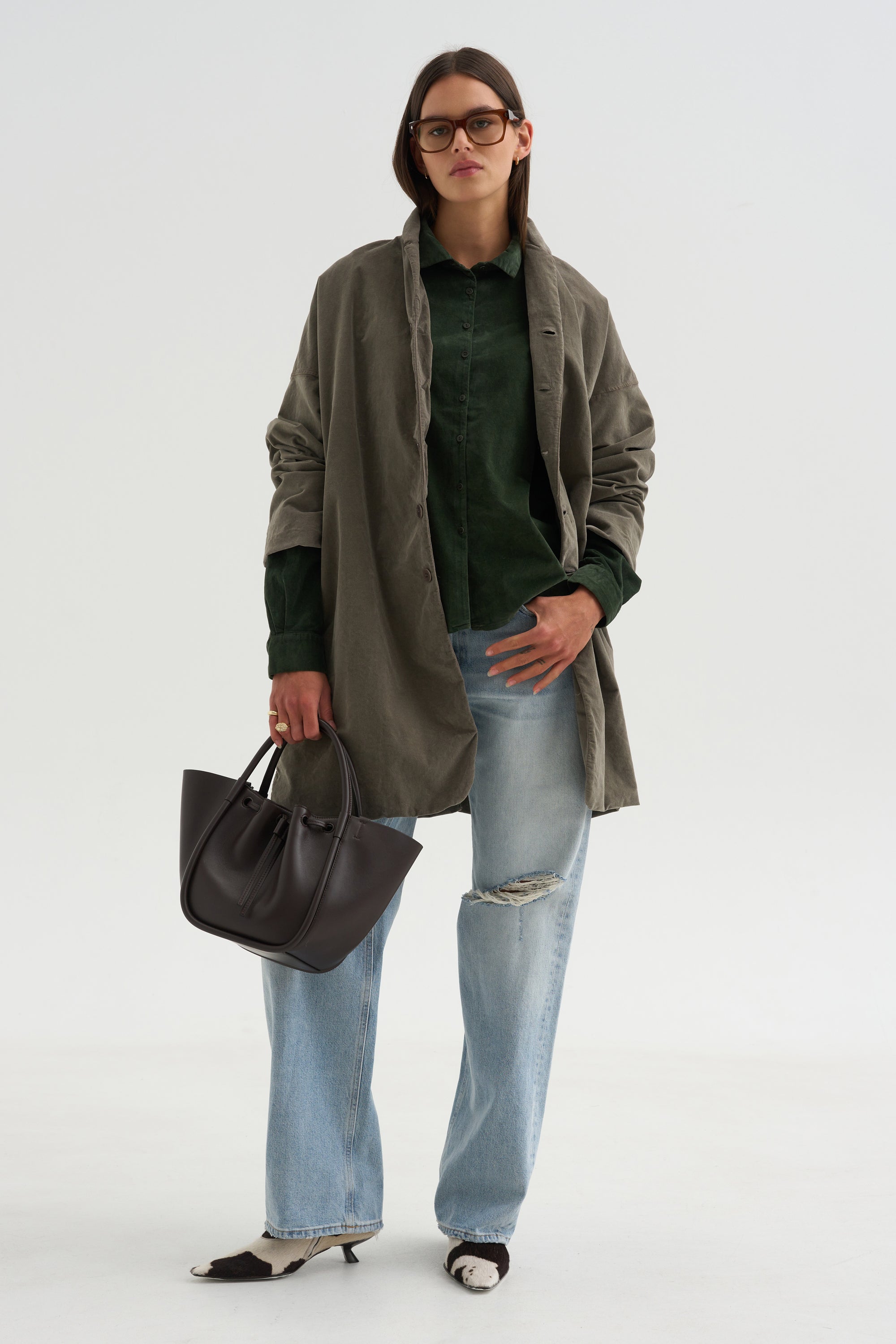 Short Collar Shirt V, Forest