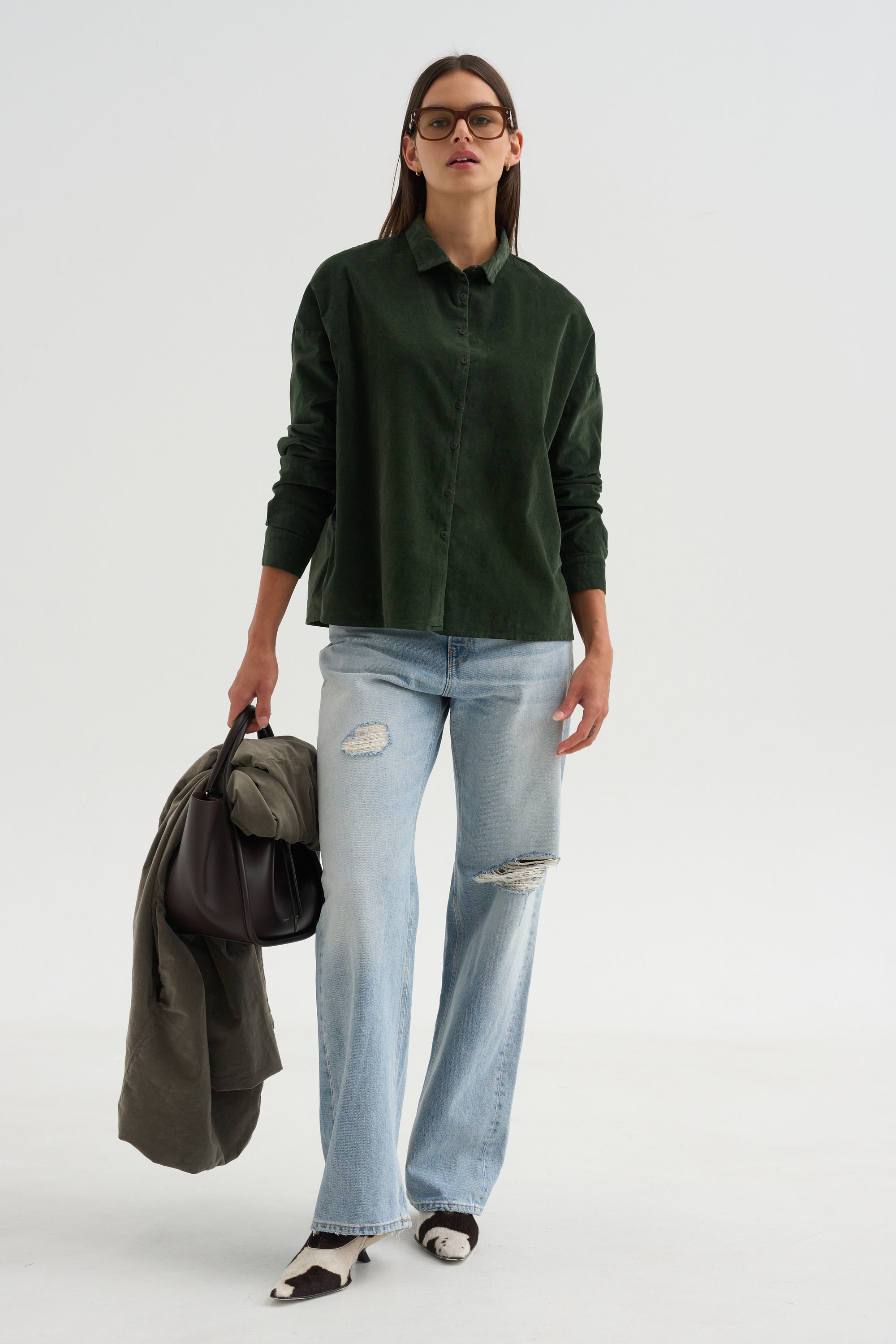 Short Collar Shirt V, Forest