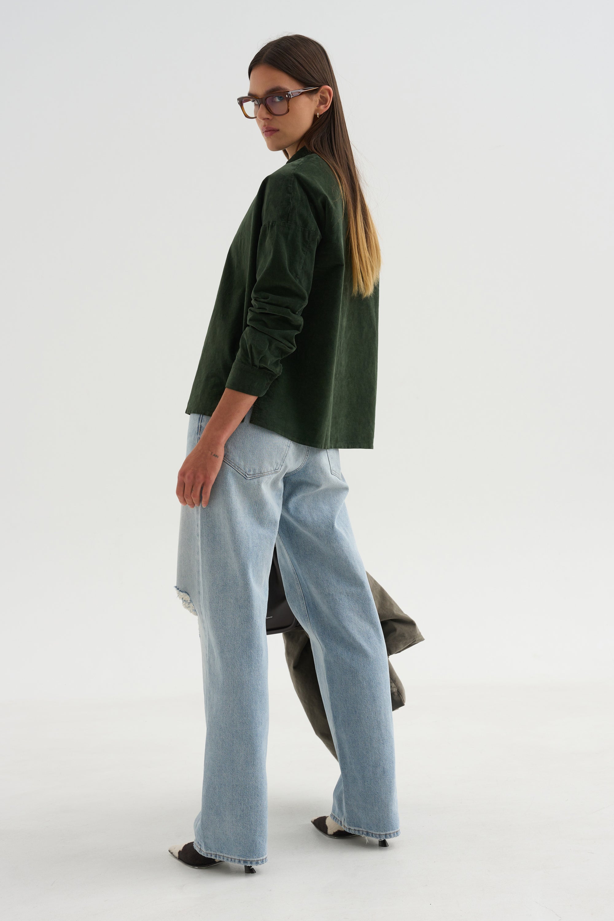 Short Collar Shirt V, Forest