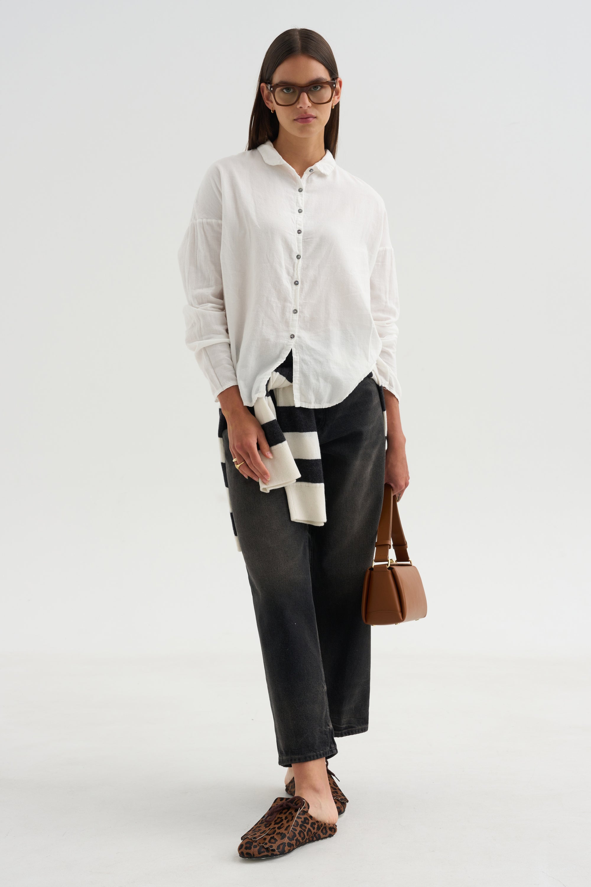 Short Collar Shirt, Milk