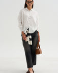 Short Collar Shirt, Milk