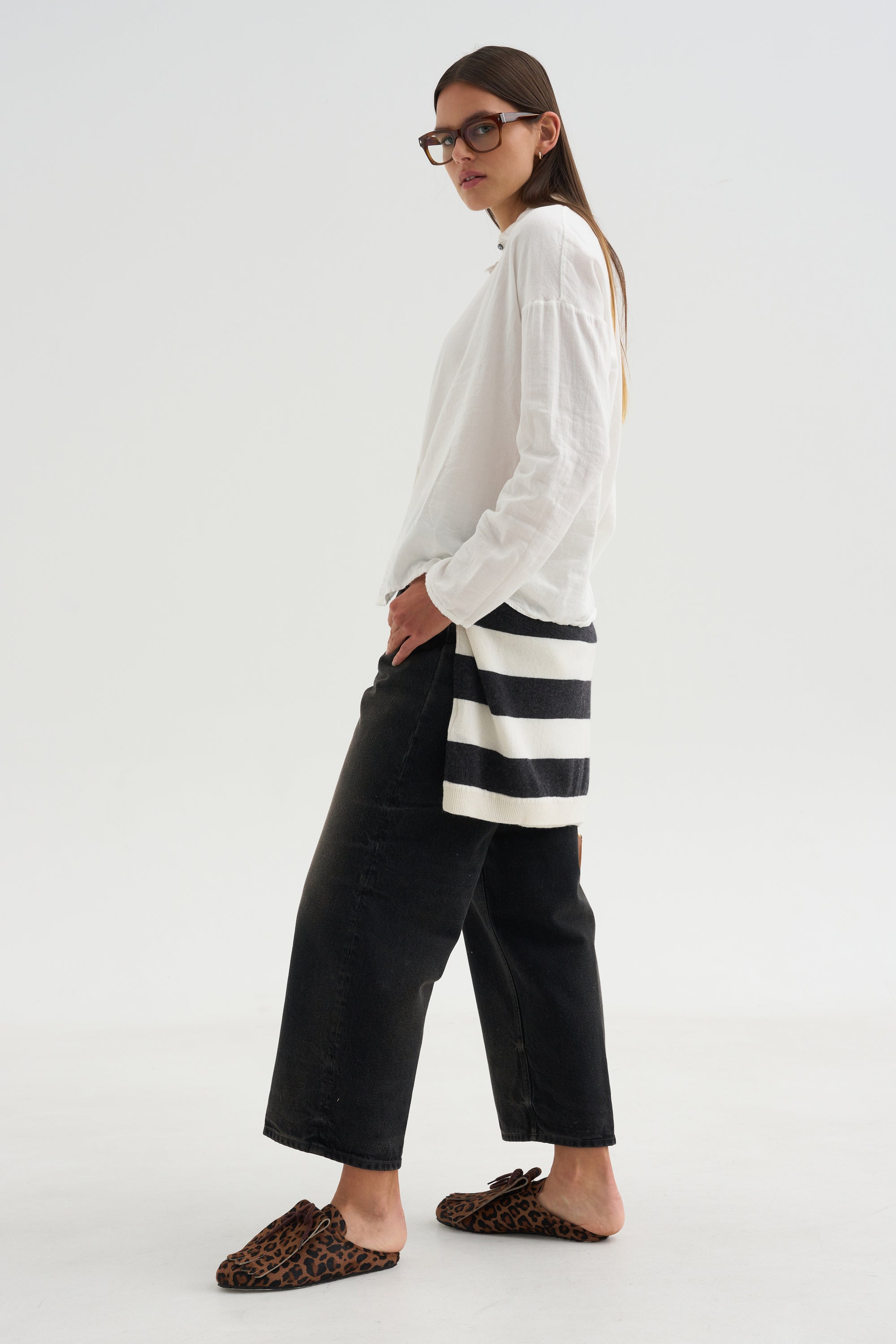 Short Collar Shirt, Milk