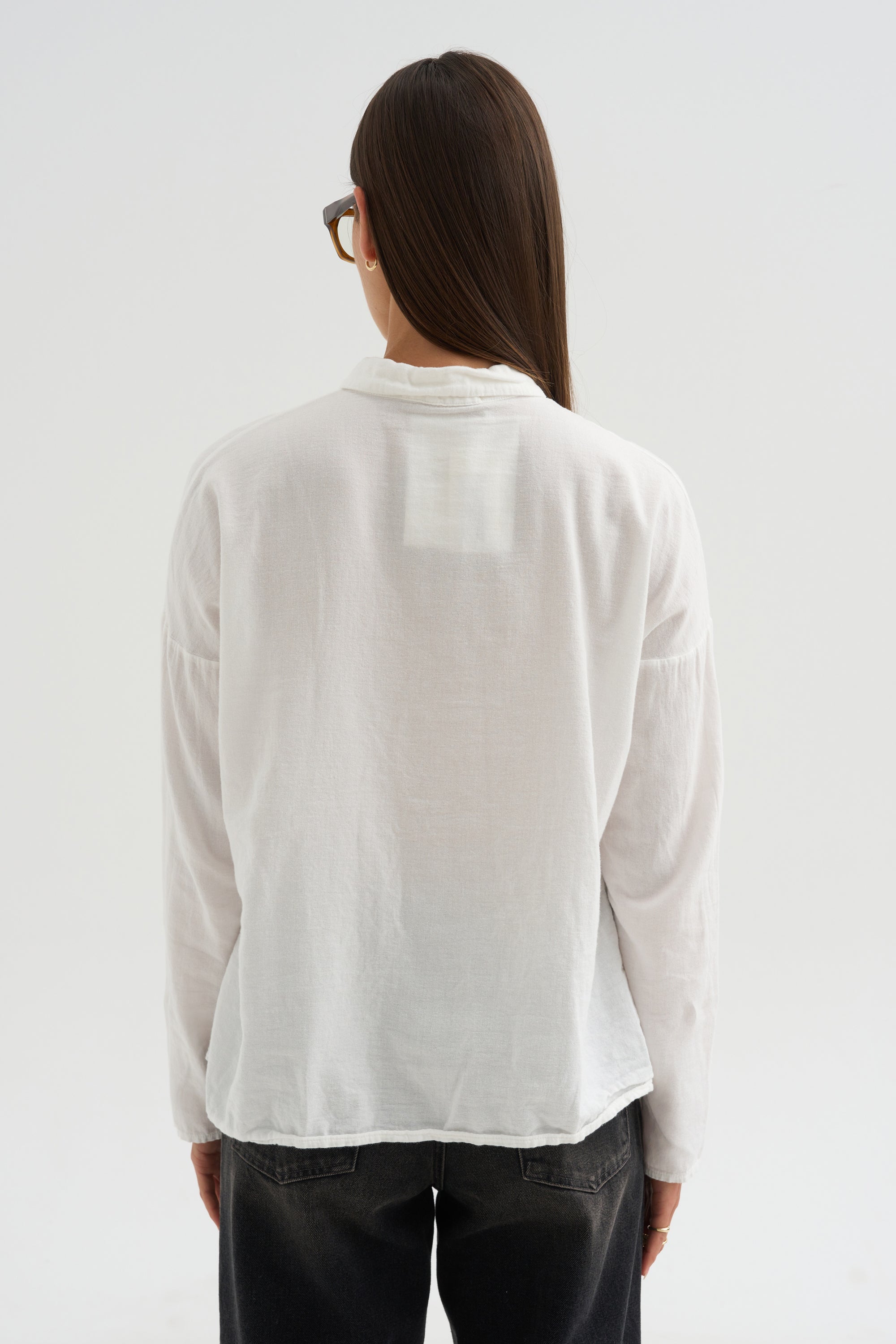Short Collar Shirt, Milk