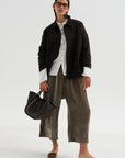 Wide & Long Trouser, Taupe
