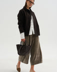 Wide & Long Trouser, Taupe