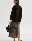 Wide & Long Trouser, Taupe