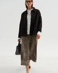 Wide & Long Trouser, Taupe
