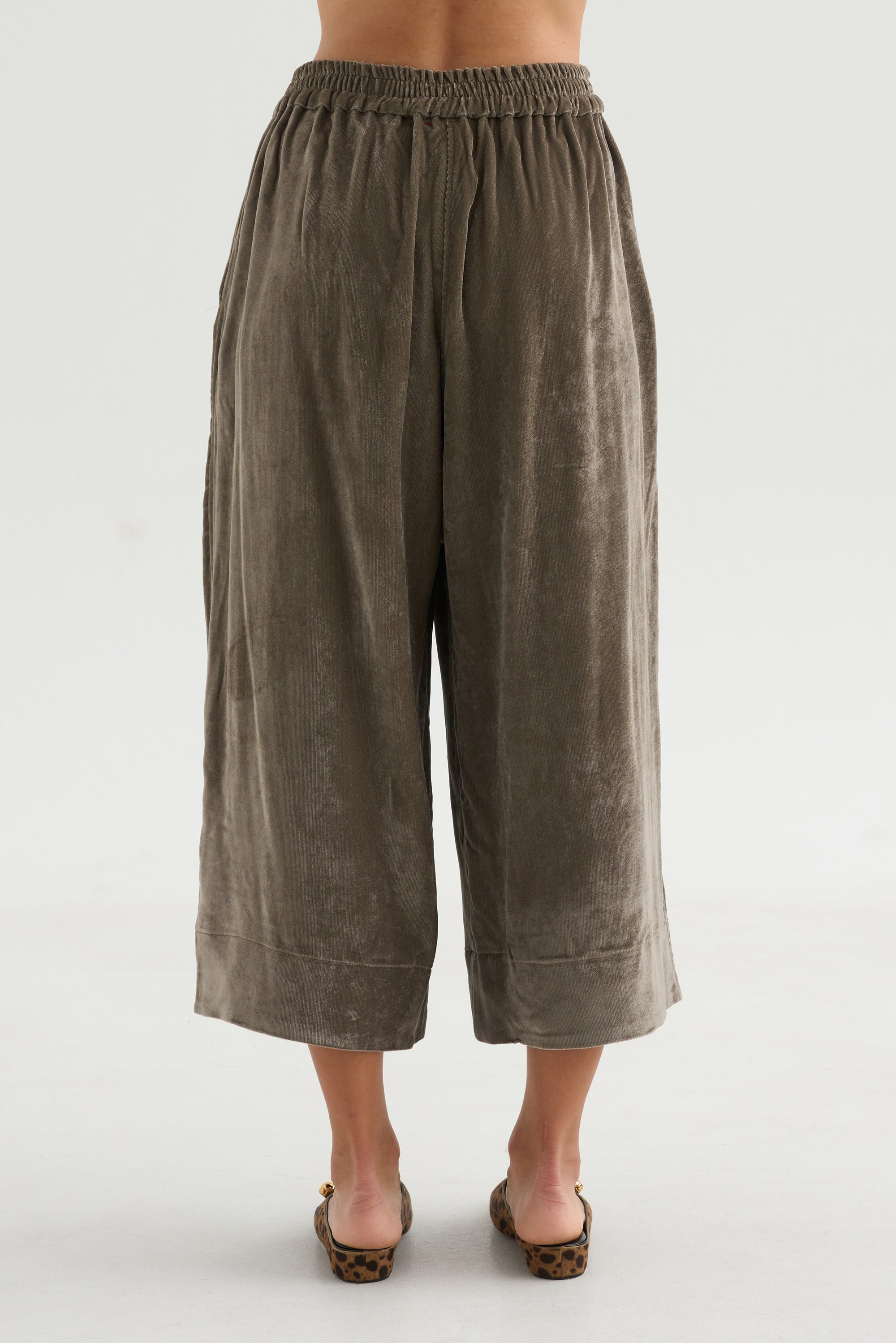 Wide &amp; Long Trouser, Taupe