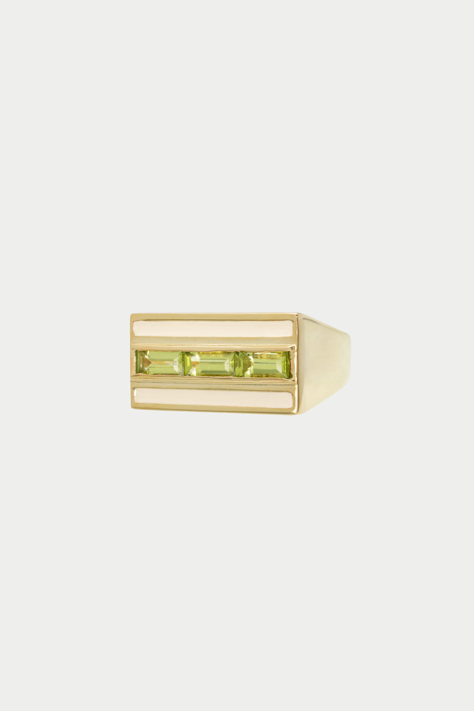 ALIITA - Deco Central Ring, Peridot