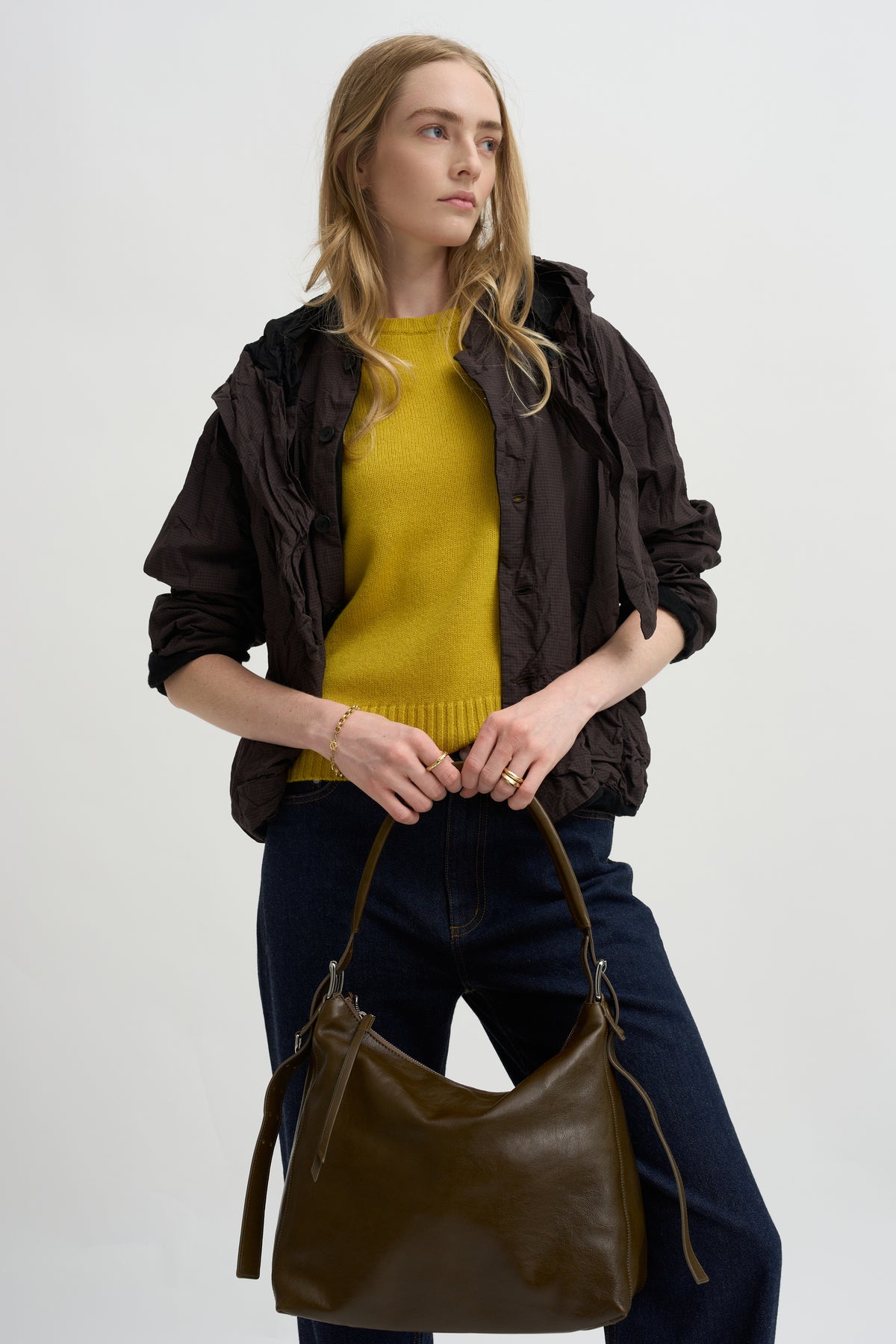 Short Sleeve Sweater, Golden Quince