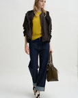 Short Sleeve Sweater, Golden Quince