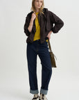 Short Sleeve Sweater, Golden Quince