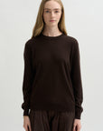 Round-Neck Sweater, Melasse