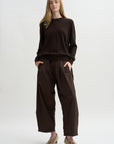 Round-Neck Sweater, Melasse