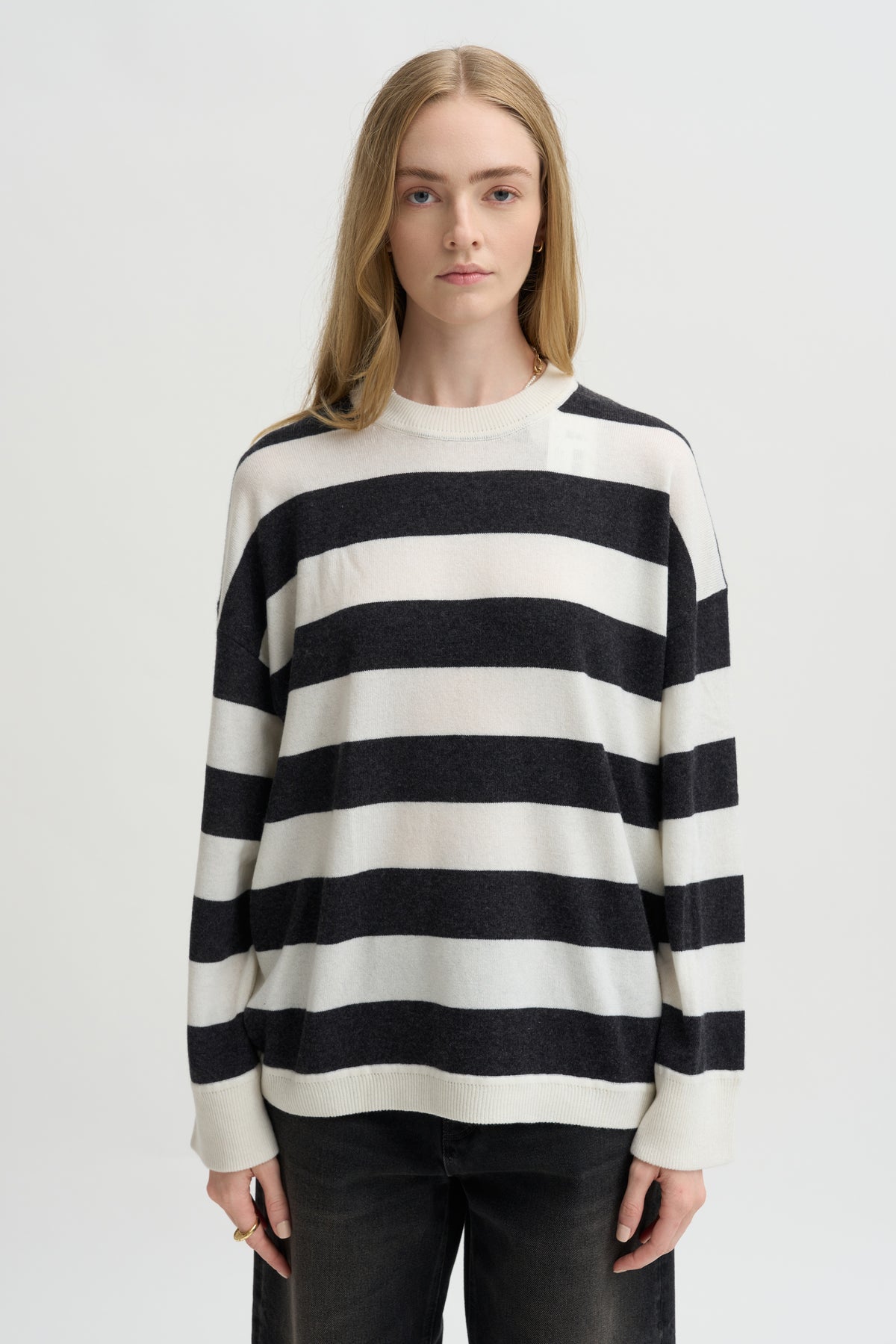 Striped Sweater, Black &amp; White