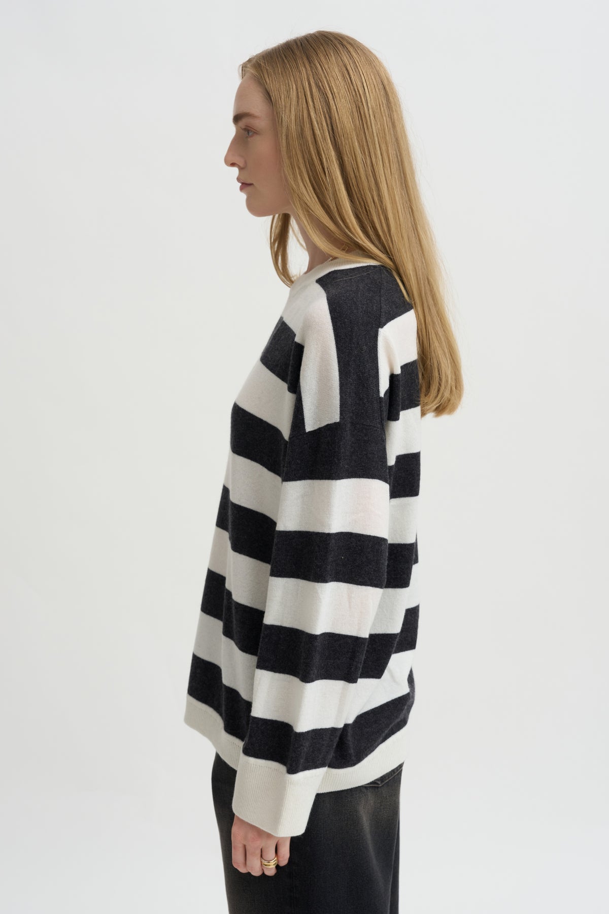 Striped Sweater, Black &amp; White
