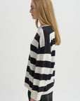 Striped Sweater, Black & White