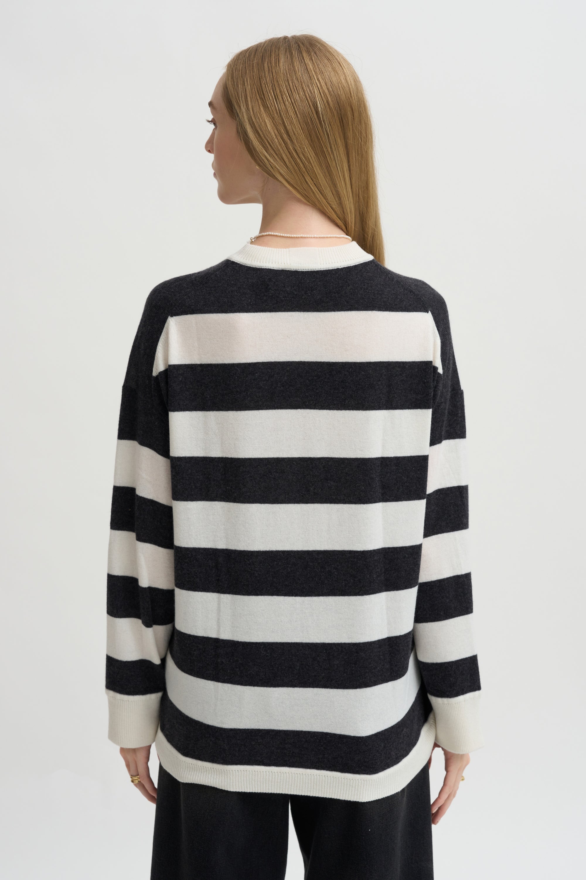 Striped Sweater, Black &amp; White