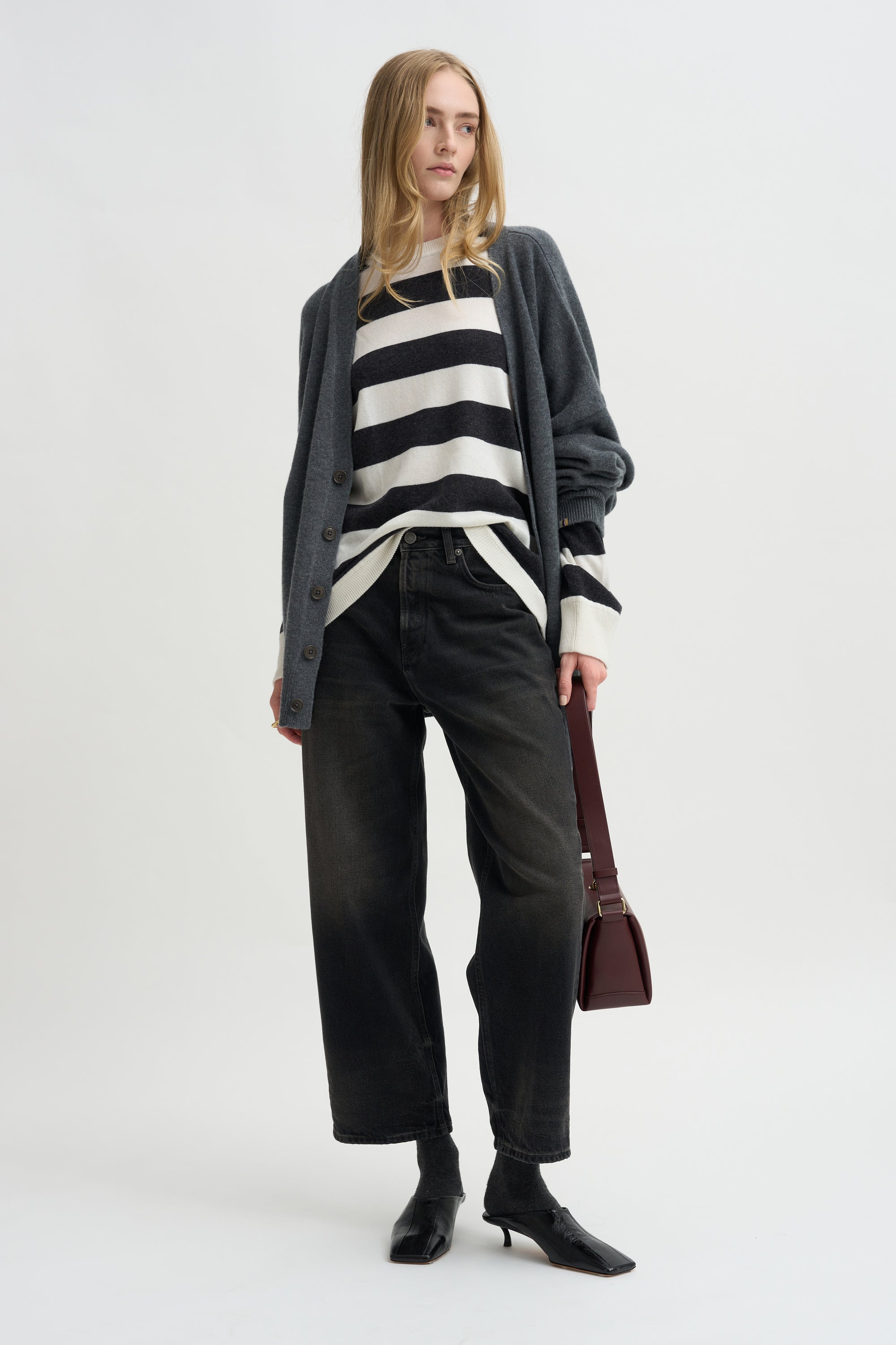 Striped Sweater, Black &amp; White
