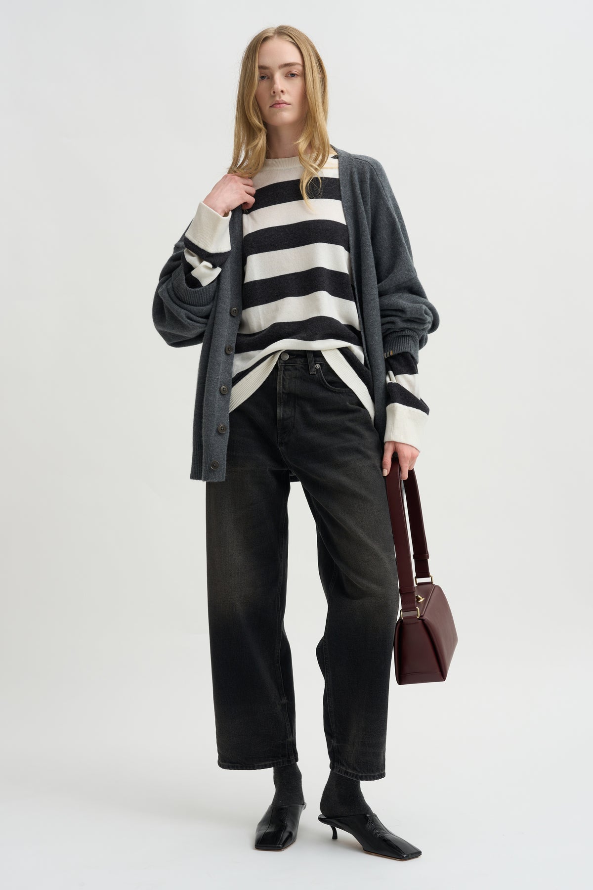 Striped Sweater, Black &amp; White
