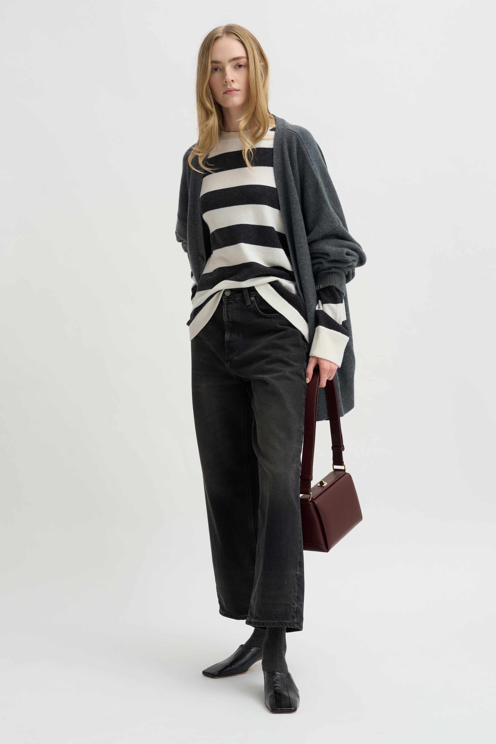 Striped Sweater, Black &amp; White