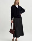 Tie Neck Sweater, Deep Night