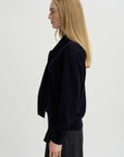 Tie Neck Sweater, Deep Night