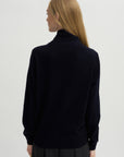 Tie Neck Sweater, Deep Night