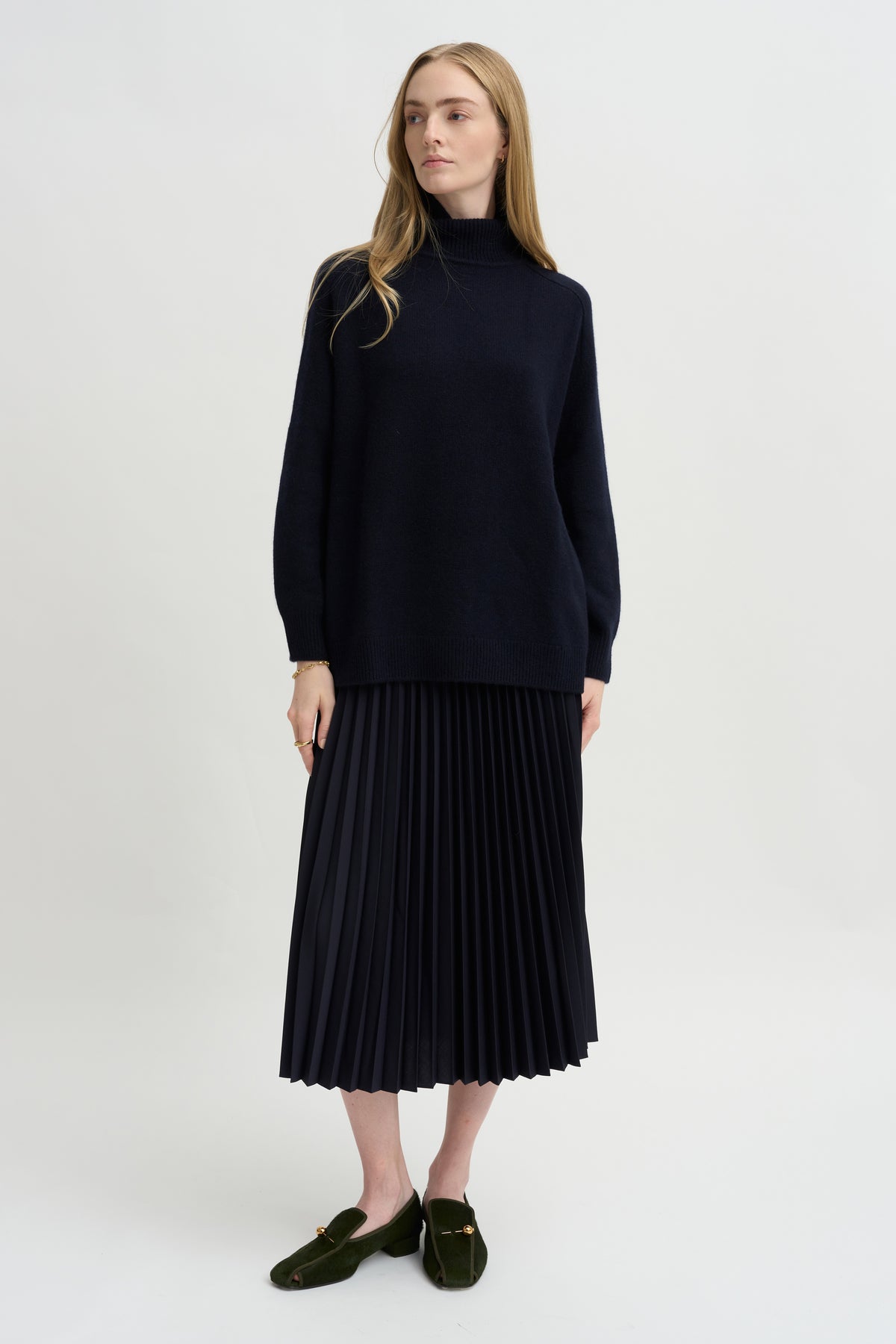 Mockneck Sweater, Deep Night