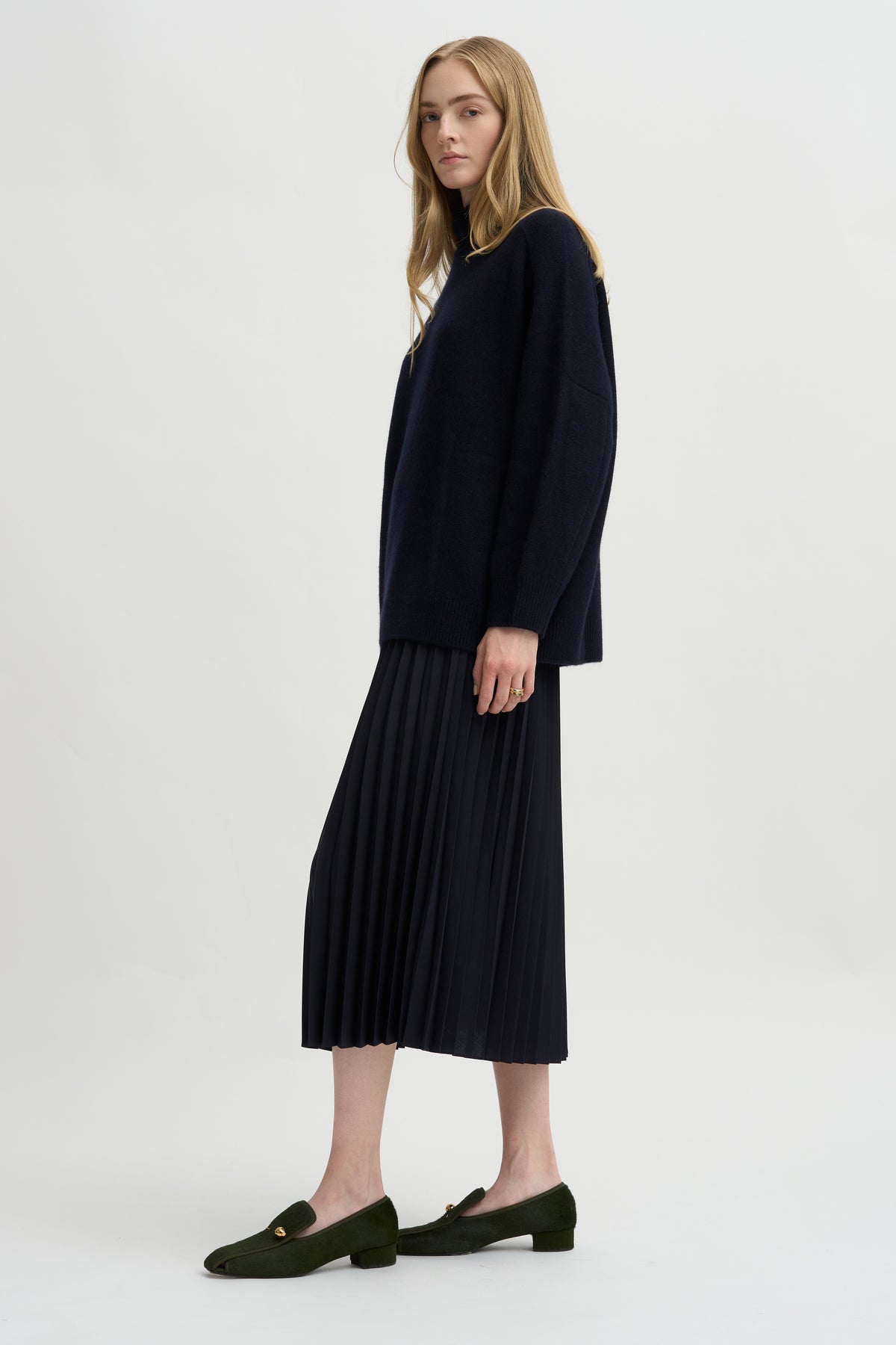 Mockneck Sweater, Deep Night