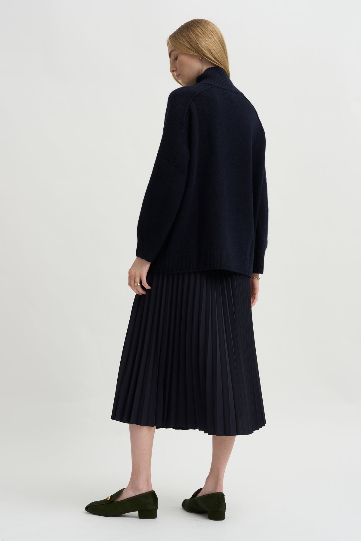 Mockneck Sweater, Deep Night