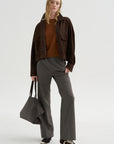 Short Sleeve Sweater, Cinnamon Tea