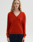 V-Neck Sweater, Maple Tree