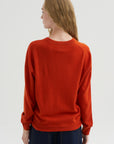 V-Neck Sweater, Maple Tree