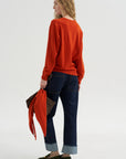 V-Neck Sweater, Maple Tree