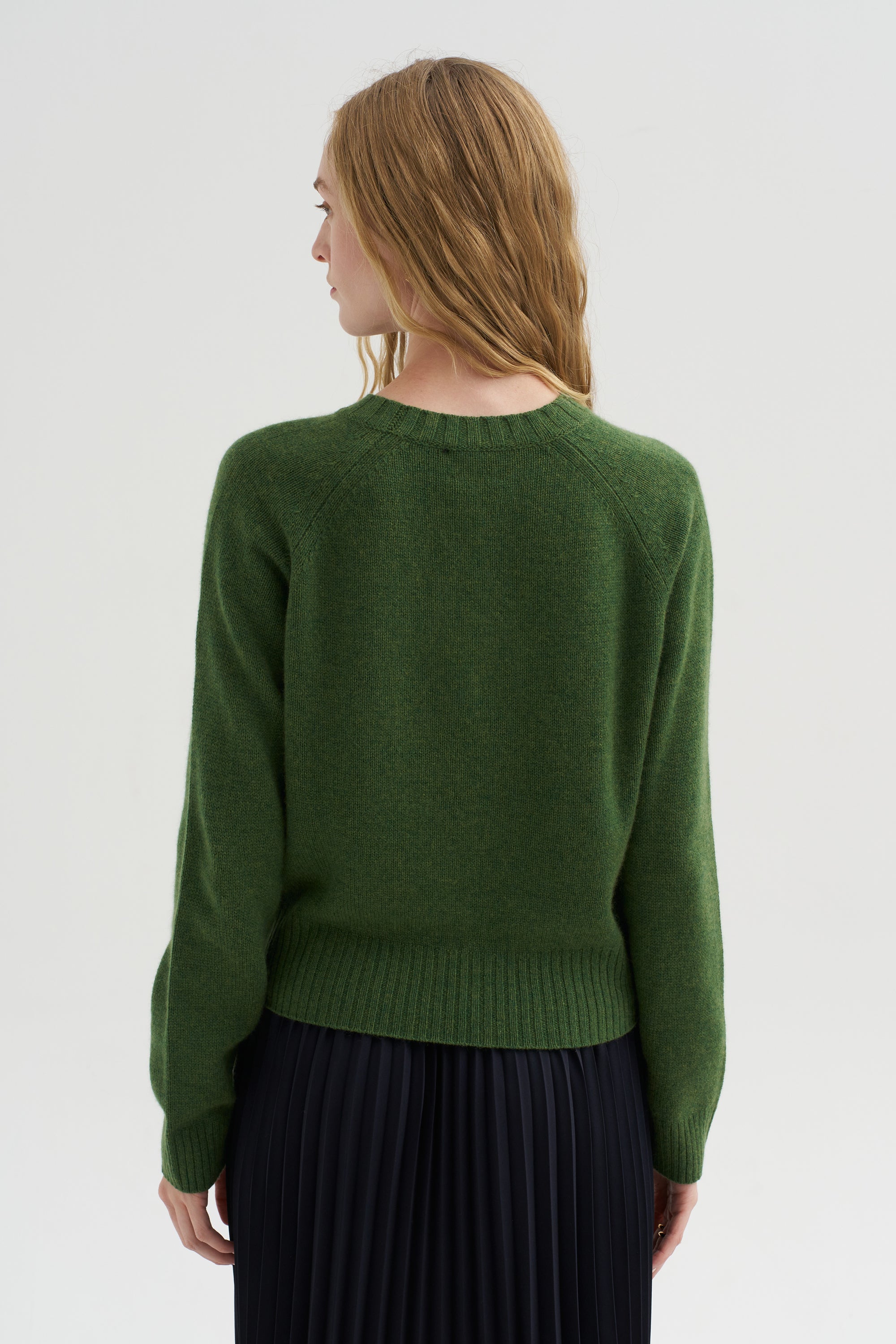 Long Sleeve Sweater, Seaweed Melange