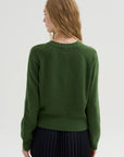 Long Sleeve Sweater, Seaweed Melange