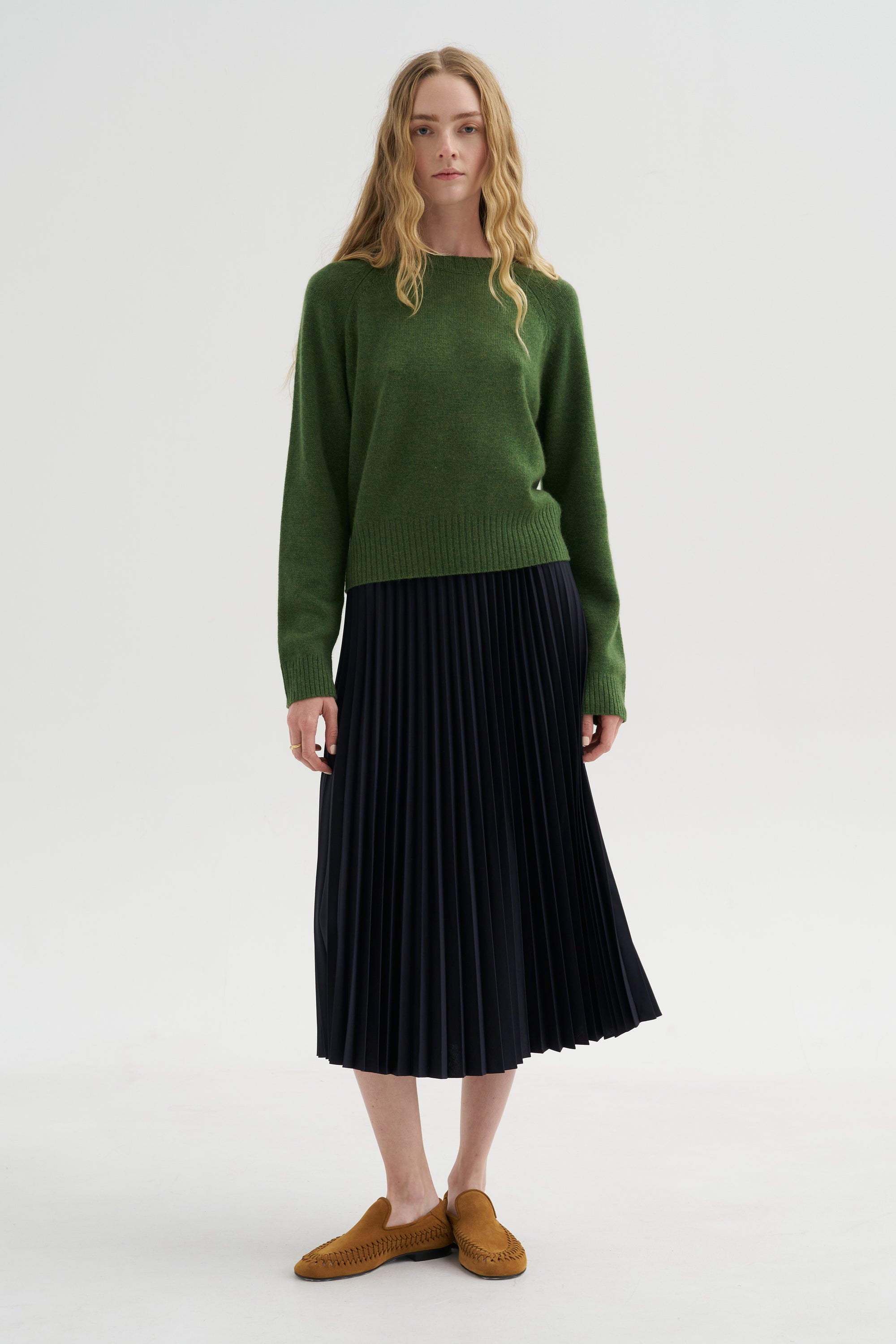Long Sleeve Sweater, Seaweed Melange