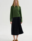 Long Sleeve Sweater, Seaweed Melange