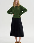 Long Sleeve Sweater, Seaweed Melange