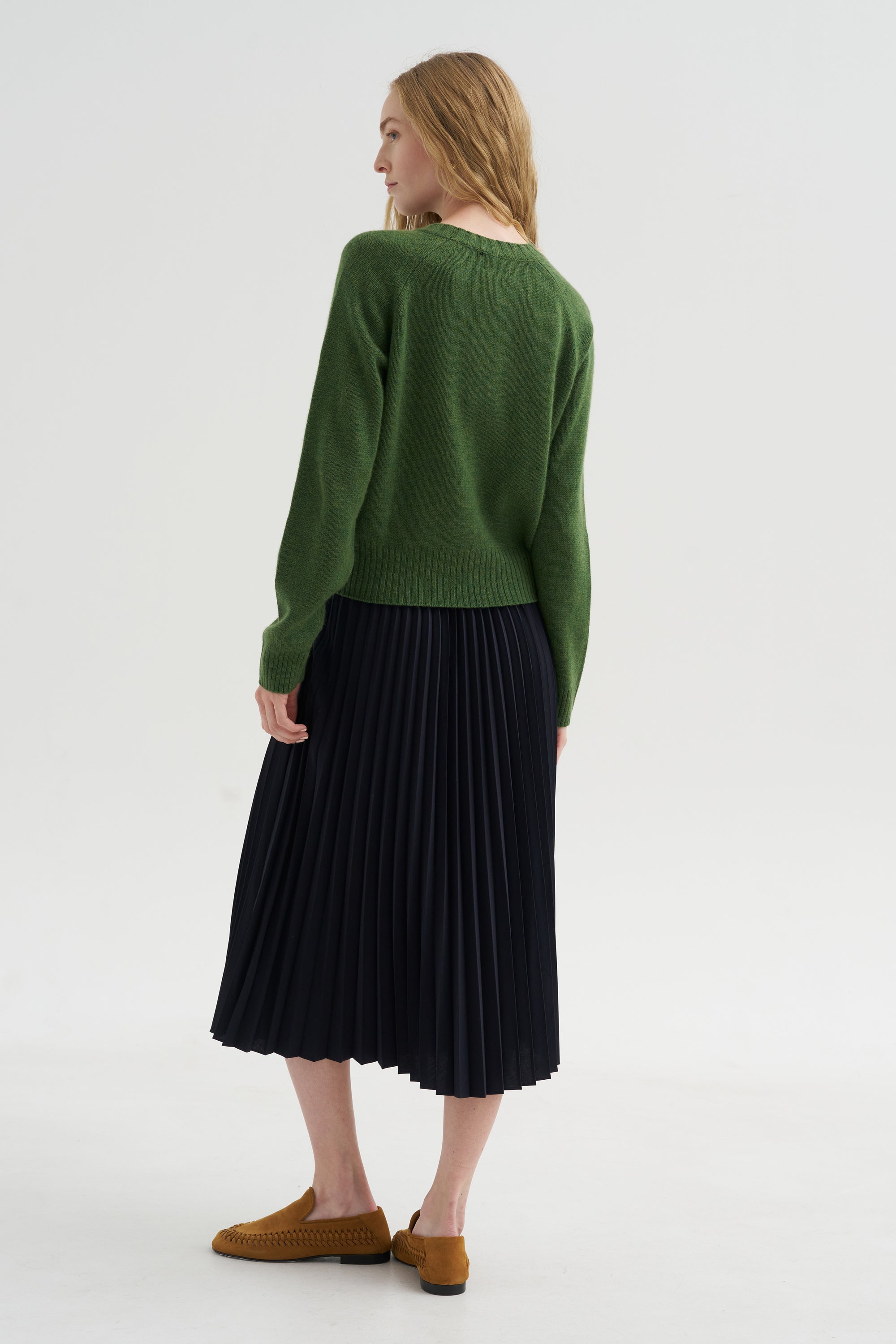 Long Sleeve Sweater, Seaweed Melange