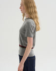 Stripe Sweater, Heather Melange