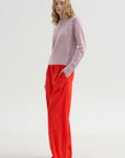 Cable Knit Sweater, Lilac Fume