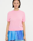Short Sleeve Sweater, Pink
